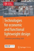 Cover: Technologies for economic and functional lightweight design - Springer Vieweg