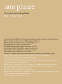 Enlarge image Cover: sans phrase - ça-ira-Verlag