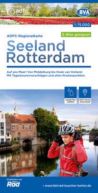 Abbildung von: ADFC-Regionalkarte Seeland Rotterdam, 1:75.000, mit Tagestourenvorschlägen, reiß- und wetterfest, E-Bike-geeignet, mit Knotenpunkten, GPS-Tracks Download - BVA BikeMedia