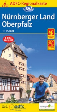 Abbildung von: ADFC-Regionalkarte Nürnberger Land/ Oberpfalz, 1:75.000, mit Tagestourenvorschlägen, reiß- und wetterfest, E-Bike-geeignet, GPS-Tracks Download - BVA BikeMedia