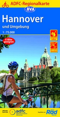 Abbildung von: ADFC-Regionalkarte Hannover und Umgebung, 1:75.000, mit Tagestourenvorschlägen, reiß- und wetterfest, E-Bike-geeignet, GPS-Tracks Download - BVA BikeMedia
