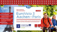 Abbildung von: ADFC-Radreiseführer Eurovelo 3 Aachen - Paris, 1:75.000, wetter- und reißfest, GPS-Tracks zum Download, E-Bike geeignet - BVA BikeMedia