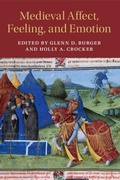 Cover: Medieval Affect, Feeling, and Emotion - Cambridge University Press