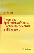 Cover: Theory and Applications of Special Functions for Scientists and Engineers - Springer