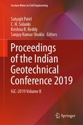 Cover: Proceedings of the Indian Geotechnical Conference 2019 - Springer