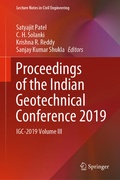Cover: Proceedings of the Indian Geotechnical Conference 2019 - Springer
