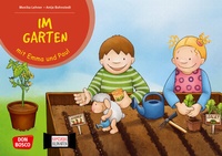 Abbildung von: Im Garten mit Emma und Paul. Kamishibai Bildkartenset - Don Bosco Medien
