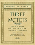 Cover: Three Motets - Justorum Anim&Atilde;&brvbar;, C&Aring;"los Ascendit Hodie and Beati Quorum Via - Set to Music for Soprano, Alto, Tenor, Bass, Chorus and Organ - Op.38 - Read Books Ltd.
