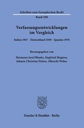 Cover: Verfassungsentwicklungen im Vergleich. - Duncker & Humblot