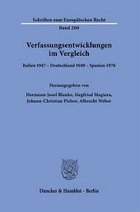 Abbildung von: Verfassungsentwicklungen im Vergleich. - Duncker & Humblot