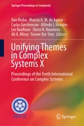 Cover: Unifying Themes in Complex Systems X - Springer
