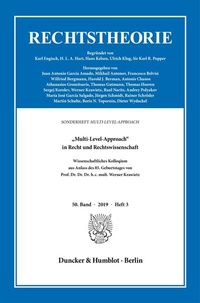 Enlarge image Cover: "Multi-Level-Approach" in Recht und Rechtswissenschaft. - Duncker & Humblot