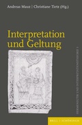 Cover: Interpretation und Geltung - Brill Deutschland