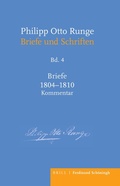 Cover: Philipp Otto Runge - Briefe 1804-1810 - Brill Deutschland