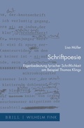 Cover: Schriftpoesie - Brill Deutschland