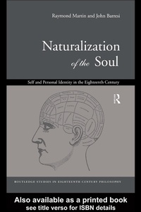 Enlarge image Cover: Naturalization of the Soul - Routledge