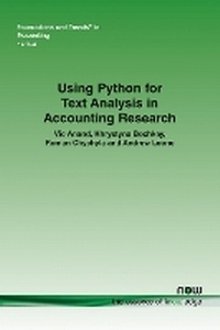 Enlarge image Cover: Using Python for Text Analysis in Accounting Research - now publishers Inc
