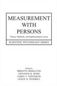 Bild vergrößern Bild: Measurement With Persons - Psychology Press Ltd