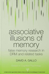 Abbildung von: Associative Illusions of Memory - Psychology Press Ltd
