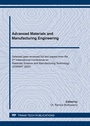 Cover: Advanced Materials and Manufacturing Engineering - Trans Tech Publications Ltd