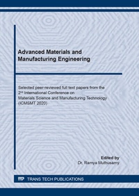 Abbildung von: Advanced Materials and Manufacturing Engineering - Trans Tech Publications Ltd