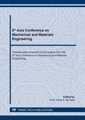 Cover: 8th Asia Conference on Mechanical and Materials Engineering - Trans Tech Publications Ltd