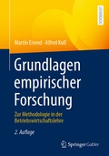 Cover: Grundlagen empirischer Forschung - Springer Gabler