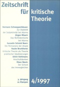 Cover: Zeitschrift f&uuml;r kritische Theorie / Zeitschrift f&uuml;r kritische Theorie, Heft 4 (1997) - zu Klampen Verlag