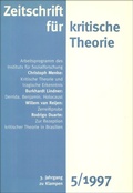 Cover: Zeitschrift f&uuml;r kritische Theorie / Zeitschrift f&uuml;r kritische Theorie, Heft 5 (1997) - zu Klampen Verlag