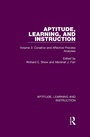 Cover: Aptitude, Learning, and Instruction - Routledge