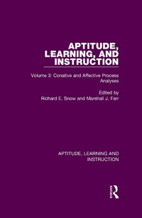Abbildung von: Aptitude, Learning, and Instruction - Routledge