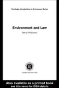 Abbildung von: Environment and Law - Routledge
