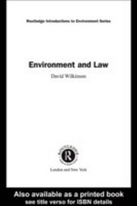 Abbildung von: Environment and Law - Routledge