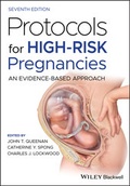 Cover: Protocols for High-Risk Pregnancies - Wiley