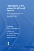 Cover: Participants in the International Legal System - Routledge