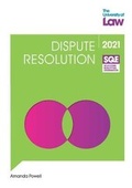Cover: SQE - Dispute Resolution - The University of Law Publishing Limited