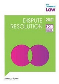 Enlarge image Cover: SQE - Dispute Resolution - The University of Law Publishing Limited