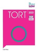 Cover: SQE - Tort - The University of Law Publishing Limited