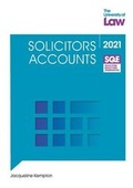 Cover: SQE - Solicitors Accounts - The University of Law Publishing Limited