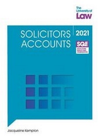 Abbildung von: SQE - Solicitors Accounts - The University of Law Publishing Limited