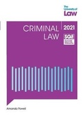Cover: SQE - Criminal Law - The University of Law Publishing Limited