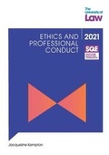 Cover: SQE - Ethics and Professional Conduct - The University of Law Publishing Limited