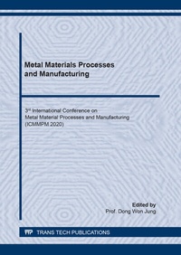 Enlarge image Cover: Metal Materials Processes and Manufacturing - Trans Tech Publications Ltd