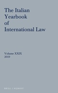 Cover: Italian Yearbook of International Law 29 (2019) - Martinus Nijhoff