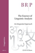 Cover: The Essence of Linguistic Analysis - Brill