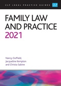 Cover: Family Law and Practice 2021 - College of Law Publishing
