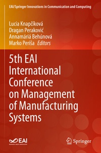 Abbildung von: 5th EAI International Conference on Management of Manufacturing Systems - Springer