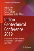 Cover: Indian Geotechnical Conference 2019 - Springer