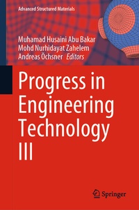 Enlarge image Cover: Progress in Engineering Technology III - Springer