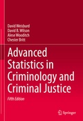 Cover: Advanced Statistics in Criminology and Criminal Justice - Springer